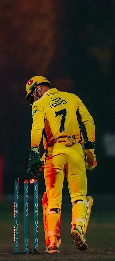 Behind the stumps
